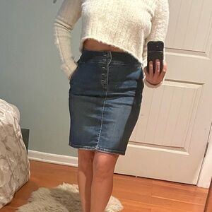 Prana stretch denim skirt size 2
